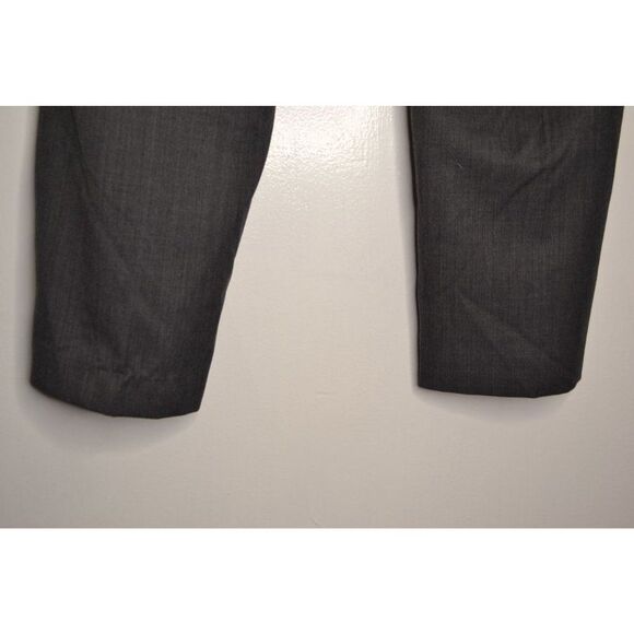 Calvin Klein Men's 38x32 Grey Wool Blend High Rise Flat Front Dress Pants - Picture 9 of 13